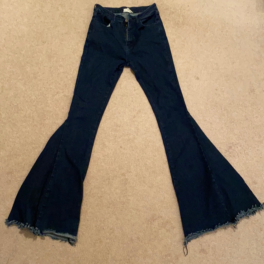 Altar’d State Dark Denim Flair Jeans
